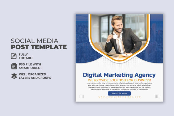 Digital Marketing Social Banner & Post Template Design