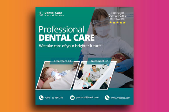 Effortless Dental Care Social Media Post Template