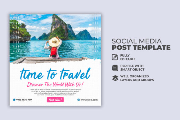 Elevate Your Brand with a Versatile Travel Instagram Post Template