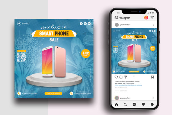 Smart Phone Sale Social Media Post Template